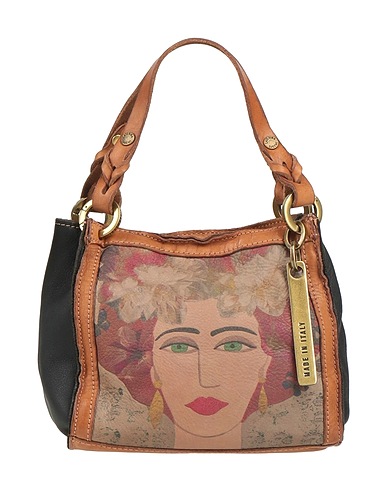 CATERINA LUCCHI Handbag GOLD Black 100% Calfskin, Cow leather