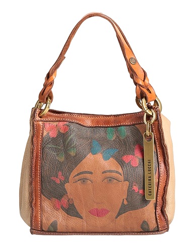 CATERINA LUCCHI Handbag GOLD 100% Calfskin, Cow leather