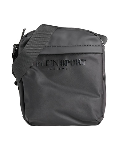 PLEIN SPORT Across-body bag Black 90% Polyester, 10% Polyurethane