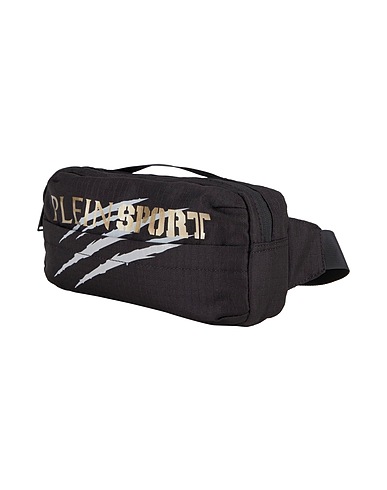 PLEIN SPORT Belt Bags Black 100% Polyester