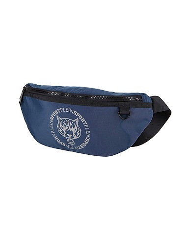 PLEIN SPORT Belt Bags Slate blue 100% Nylon