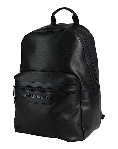 PLEIN SPORT Backpacks Black 100% Polyurethane
