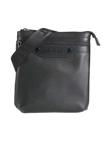 PLEIN SPORT Across-body bag Black 100% Polyurethane