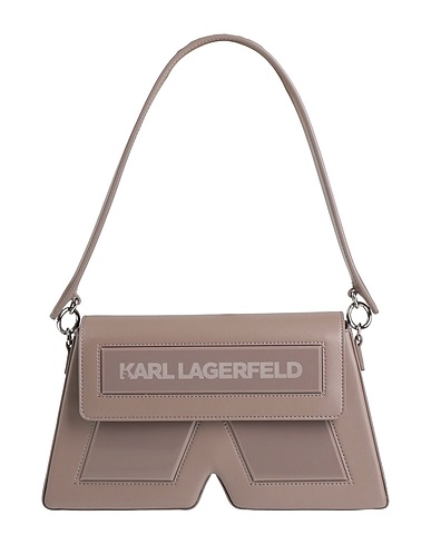 KARL LAGERFELD Handbag Taupe 65% Recycled leather, 19% Polyurethane, 16% Polyester