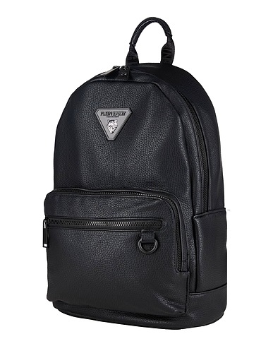 PLEIN SPORT Backpacks Black 100% Polyurethane