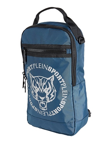 PLEIN SPORT Backpacks Navy 100% Nylon