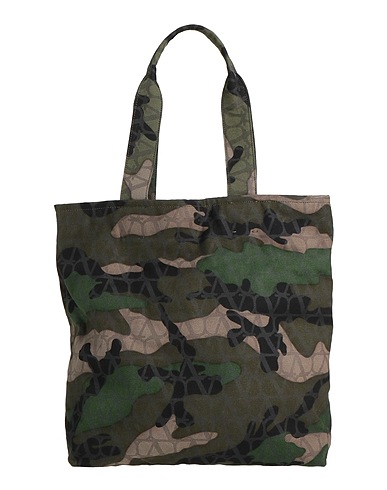 VALENTINO GARAVANI Handbag Military green Textile fibres