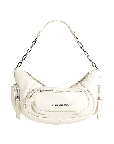 KARL LAGERFELD Handbag Off white 58% Polyester, 42% Polyurethane