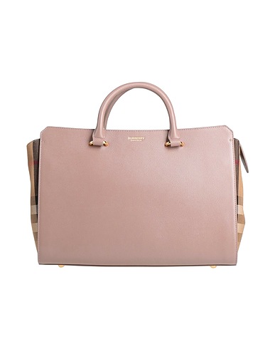 BURBERRY Handbag Taupe 100% Bull skin, Cotton