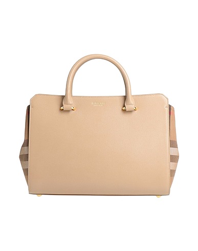 BURBERRY Borsa a mano Beige 100% Pelle di toro, Cotone