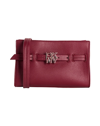 DKNY Across-body bag Burgundy 100% Cow leather