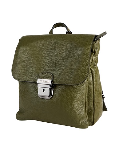 GABS Rucksacks Military green Leather