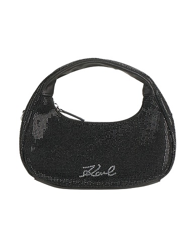 KARL LAGERFELD Handbag Black 63% Polyester, 37% Glass