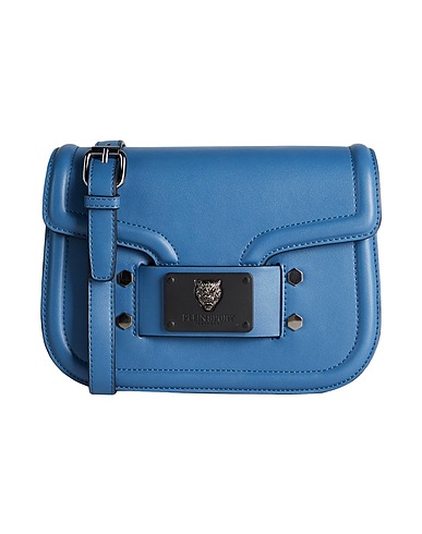 PLEIN SPORT Across-body bag Slate blue 100% Polyurethane