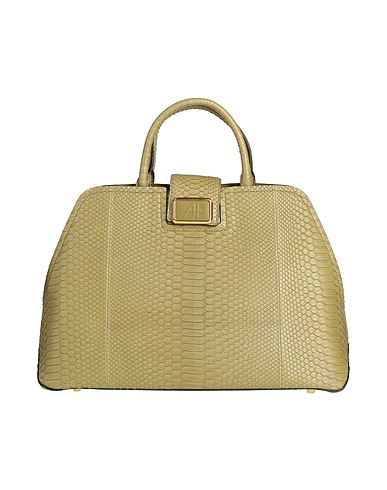 ALBERTA FERRETTI Handbag Military green 100% Python skin