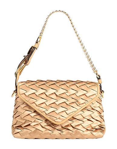 ALBERTA FERRETTI Handbag Camel Textile fibres, Leather