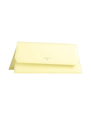PATRIZIA PEPE Sac porté épaule Jaune pastel Cuir