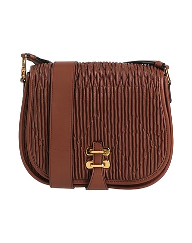 ALBERTA FERRETTI Cross-body bags Brown Leather