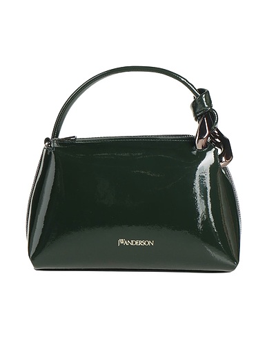 JW ANDERSON Borsa a mano Verde scuro Pelle