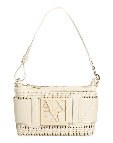 ARMANI EXCHANGE Handbag Beige 95% Polyester, 5% Viscose, Polyurethane
