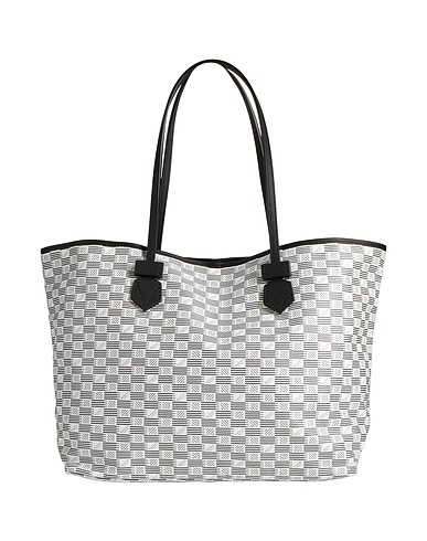 MOREAU Paris Shoulder bag Charcoal Linen, Cotton, Calfskin