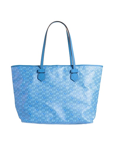 MOREAU Paris Schultertasche Hellblau Leinen, Baumwolle, Kalbsleder
