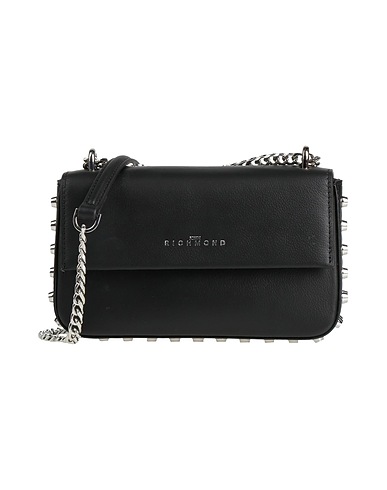 JOHN RICHMOND Cross-body bags Black 50% Calfskin, 50% Synthetic fibers