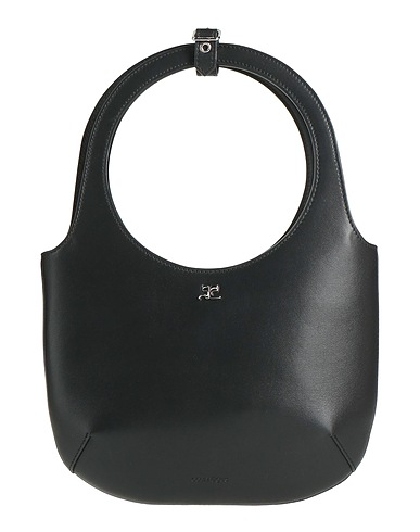 COURRÈGES Handbag Black 100% Calfskin
