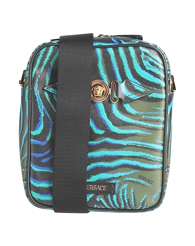 VERSACE Cross-body bags Green 100% Calfskin