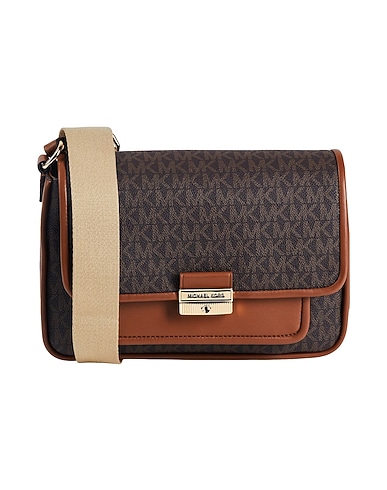 MICHAEL MICHAEL KORS Borsa a tracolla Testa di moro Fibre tessili