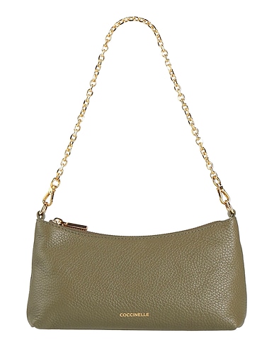 COCCINELLE Borsa a mano Verde militare Pelle