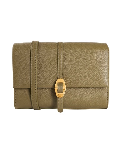 COCCINELLE Across-body bag Military green Lambskin