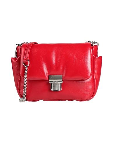 MSGM Sac bandoulière Rouge Fibres textiles