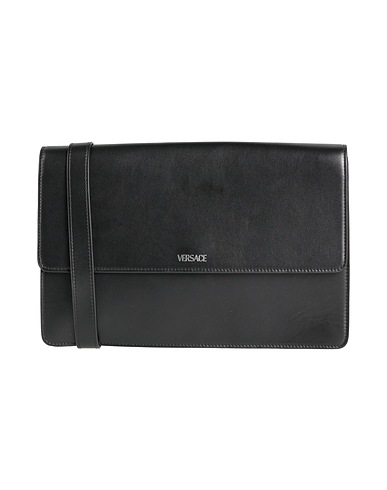VERSACE Across-body bag Black 100% Calfskin
