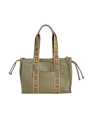 COCCINELLE Borsa a mano Verde militare Pelle