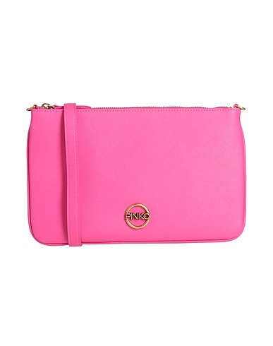 PINKO Cross-body bags Fuchsia Textile fibers