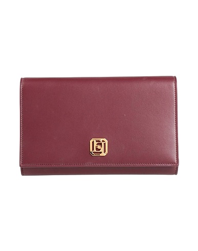 ELISABETTA FRANCHI Handbag Burgundy 100% Ovine leather