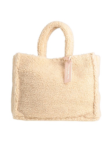 COCCINELLE Handbag Beige Textile fibres