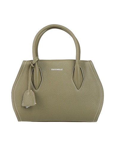 COCCINELLE Borsa a mano Verde militare 100% Pelle