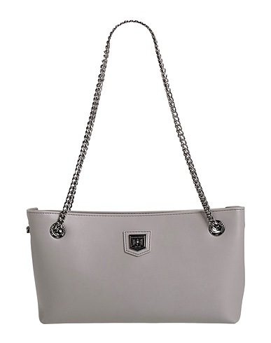 ELISABETTA FRANCHI Borsa a spalla Grigio 55% Poliestere, 45% Poliuretano