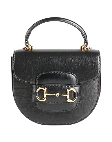 GUCCI Handbag Black Leather