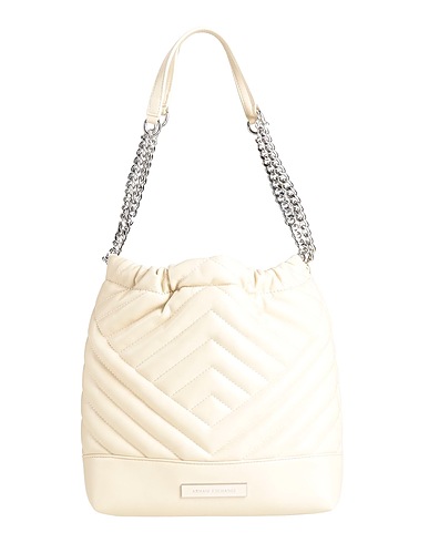 ARMANI EXCHANGE Shoulder bag Beige 100% Polyester, Polyurethane