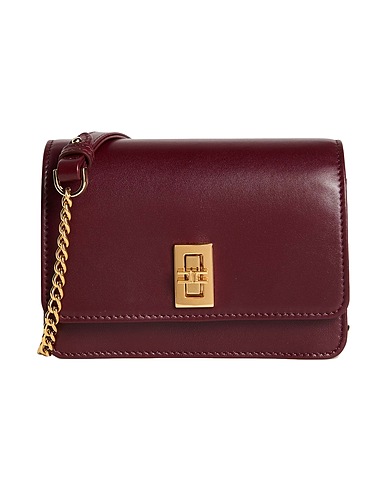 ELISABETTA FRANCHI Cross-body bags Burgundy Leather