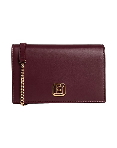 ELISABETTA FRANCHI Umhängetasche Bordeaux Leder