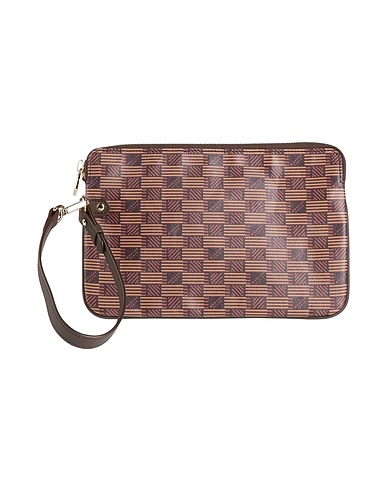 MOREAU Paris Сумки с короткими ручками и клатчи Шоколадный Текстильное волокно