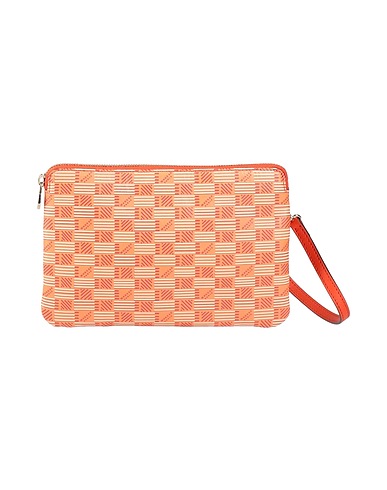 MOREAU Paris Handbag Orange Textile fibres
