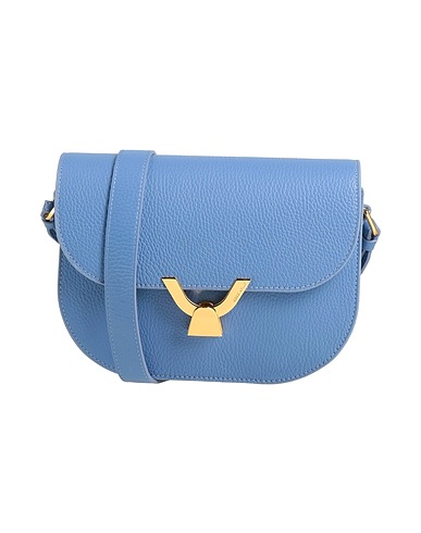 COCCINELLE Across-body bag DEW Light blue Leather