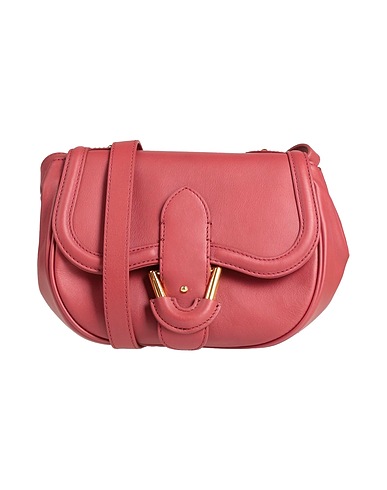 COCCINELLE Across-body bag Brick red 100% Cow leather