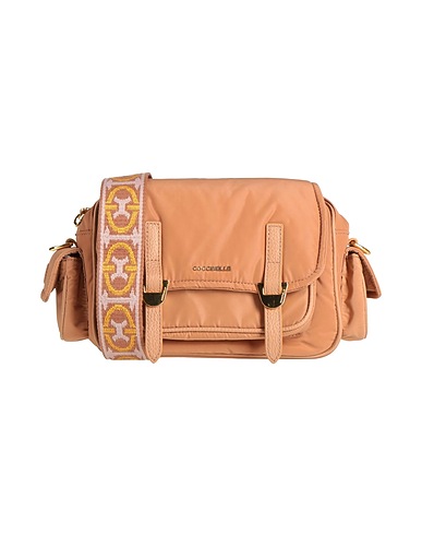 COCCINELLE Cross-body bags CAMPUS Tan 70% Polyester, 30% Cow leather
