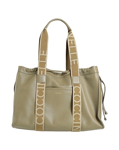 COCCINELLE Borsa a mano Verde militare Pelle